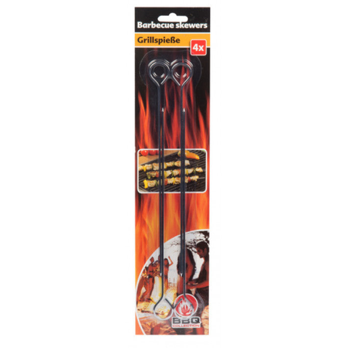 BBQ - metalspyd 4stk 25cm