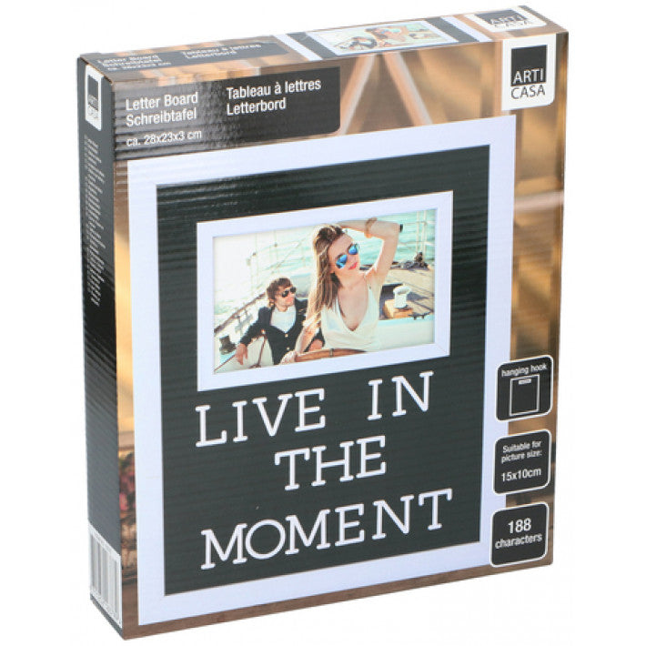 Arti Casa - bogstavstavle med billederamme 28 x 23 x 3 cm