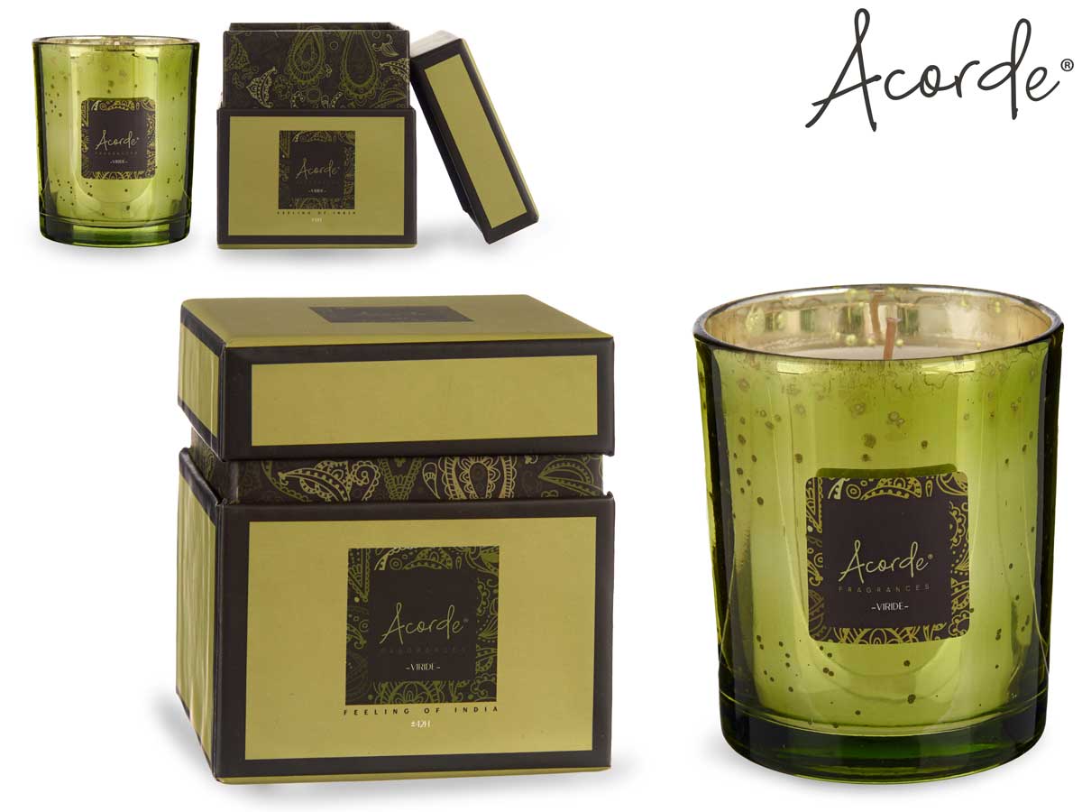 Acorde - 42timer Duftlys i gaveæske, ekstra koncentreret premium design. Grøn te & lime Kapacitet: 200gr Varighed: 42 timer