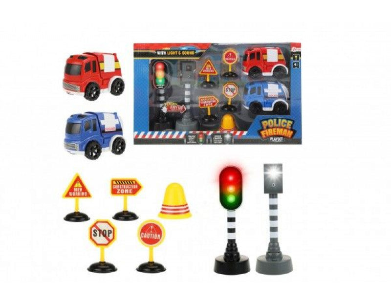 Toi Toys - Police & Fireman Set