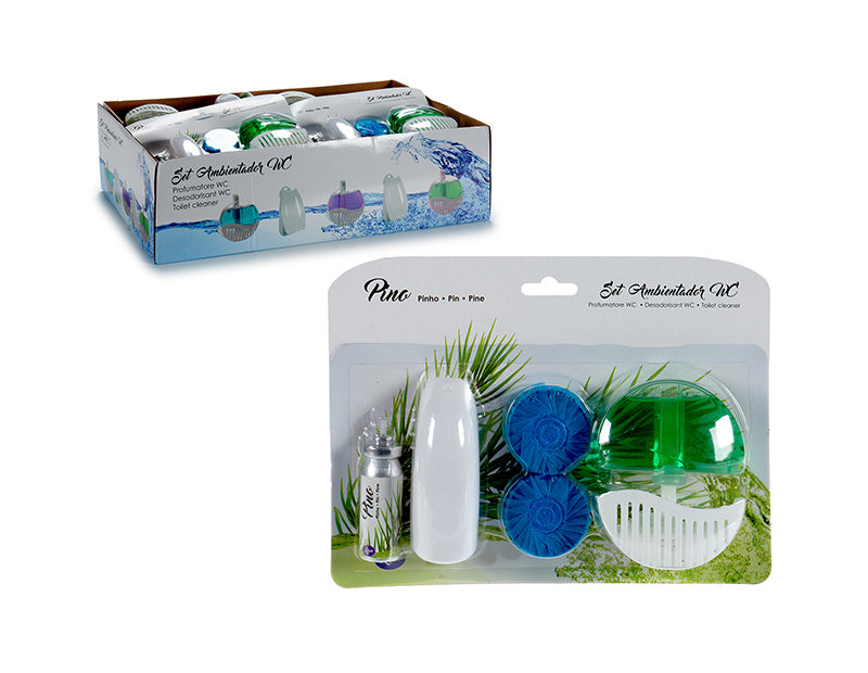 Set bathroom air freshener pine