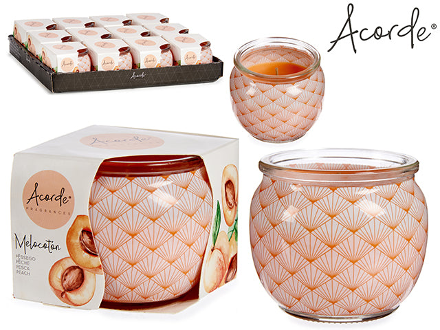 Acorde - Duftlys i glas peach aroma
