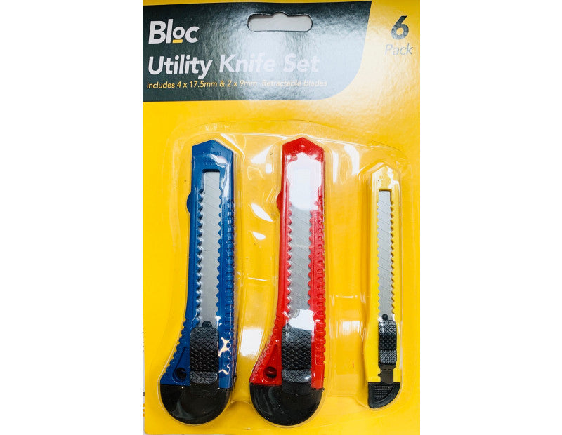 Bloc Utility Knife Set 6 pack