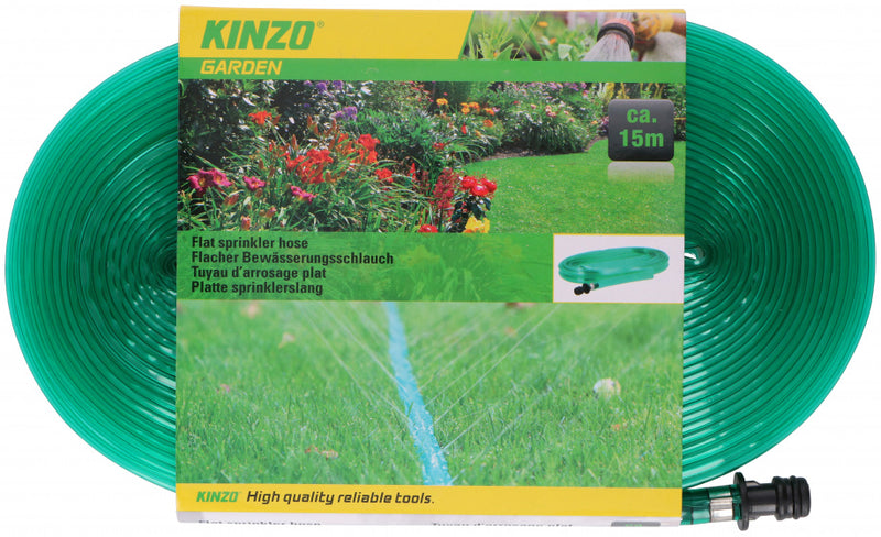 Kinzo Garden - Flad sprinklerslang 15meter - Dollarstore.dk