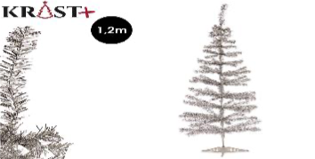 Krist - Kunstig Juletræ Dekoration 120cm Sølv