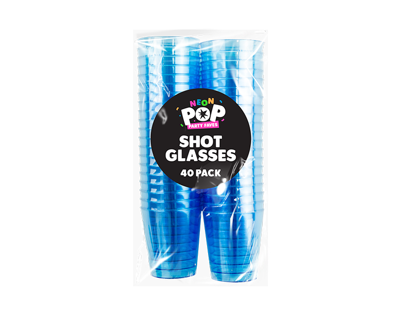Pop Party Faves - Neon Shot Glas - Dollarstore.dk