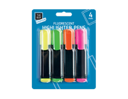 Neon Highlighter Penne - 4 Stk - Dollarstore.dk