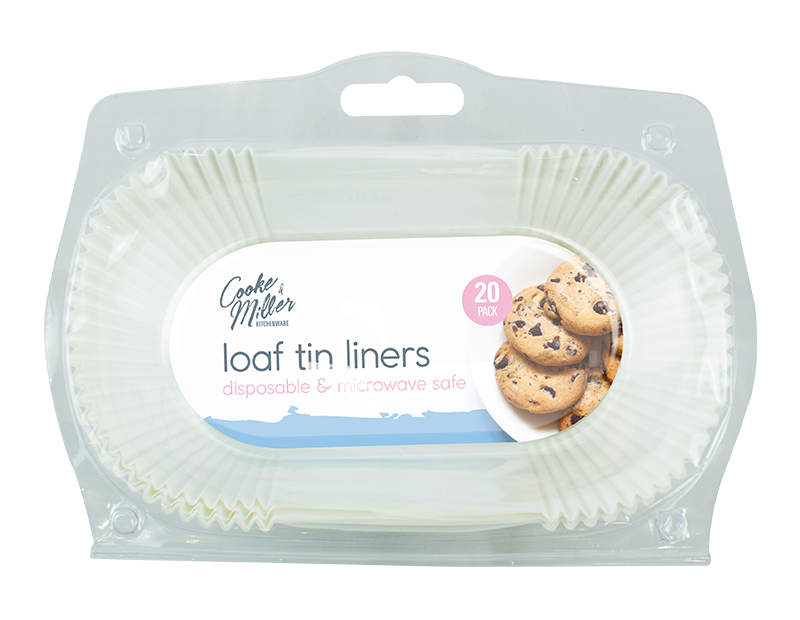 Loaf Tin Liners - 20 Pack - Dollarstore.dk