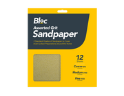 Assorteret Grit Sandpapir - 12 Ark - Dollarstore.dk