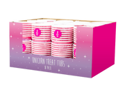 Unicorn Party Treat Tubs - 8 Pakke (Med Pdq) - Dollarstore.dk