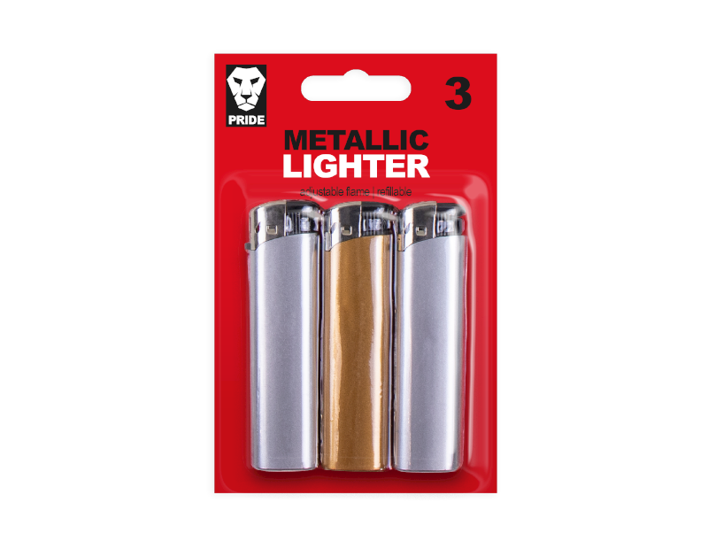 Metallic Lightere - 3 Stk