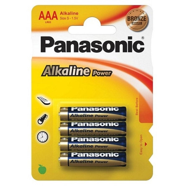 Panasonic Alkaline Batterier Aaa 4pk - Dollarstore.dk