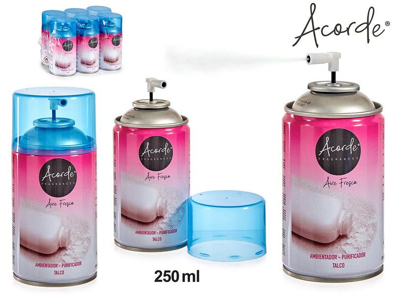 Acorde - Duftspray 250ml Talkum aroma (kan bruges til & uden maskine)