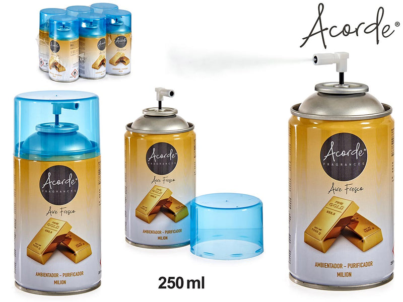 Acorde - Duftspray 250ml million aroma (kan bruges til & uden maskine)