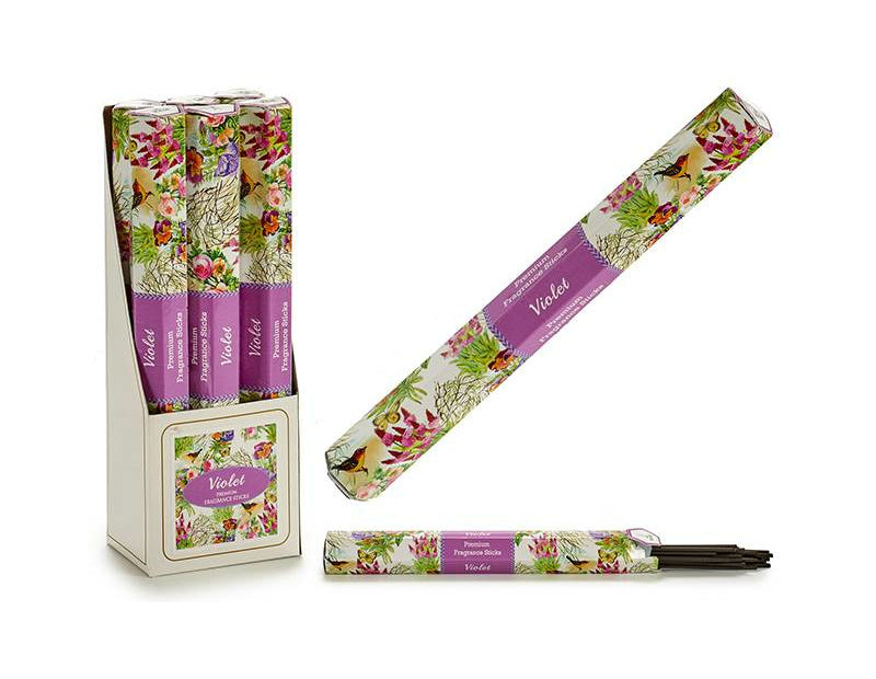 Set 6 packs 16 sticks incense violet