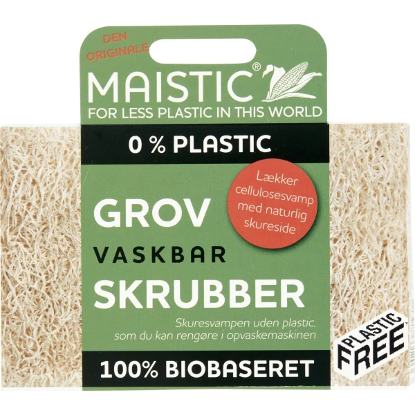 Maistic - Plastfri Skuresvamp Med Grov Skureflade