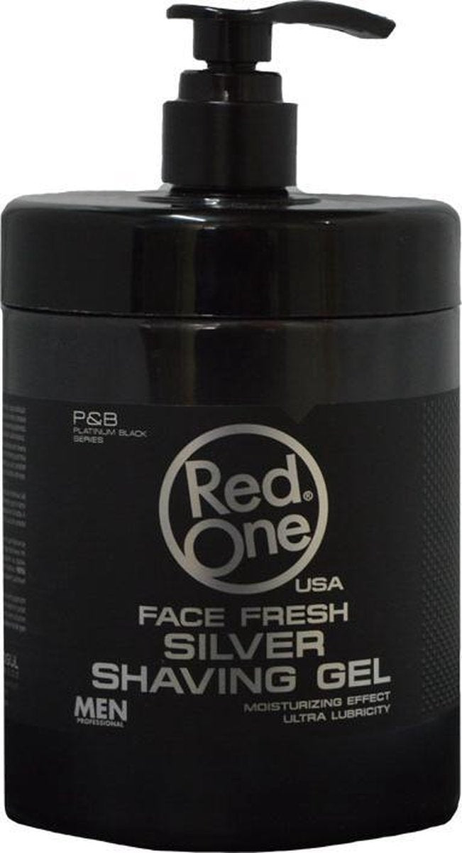 Red One - Shaving Gel 1000ml face fresh silver 