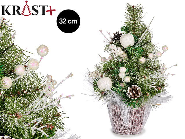 Krist - Juletræ med hvide decoration
