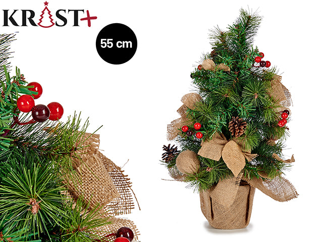 Krist - Juletræ med fyrretræ detaljer dekoration