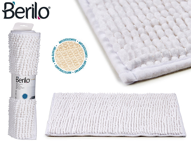 Berilo - badmåtte 100% polyester 40x60 Hvid