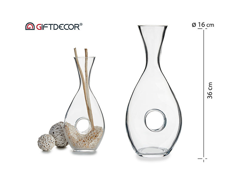 Straight decanter with hole