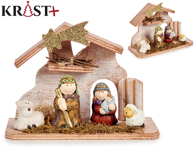 Krist - Jomfru Maria's gård tema  Ca 20 cm .