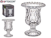 Giftdecor - Glasvase af hærdet glas 14,5cmx11 premium design