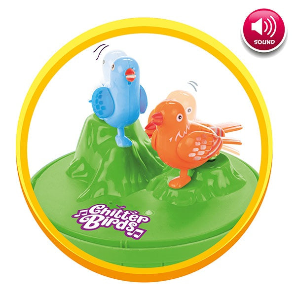 ToiToys -  Bur med fugle i bevægelse med lys og lyd