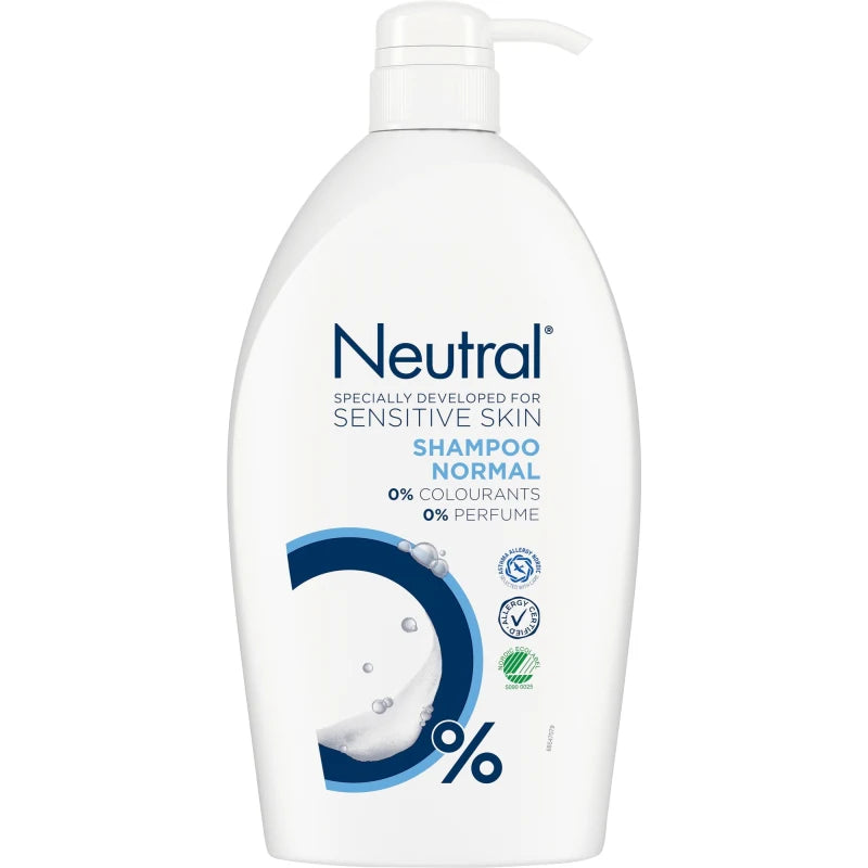 Neutral 1000ml - Shampoo 0% Farve & Parfumefrit - Pumpe