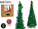 Krist - Guirlende Juletræ 150cm Metalisk-Grøn Farve Foldefunktion