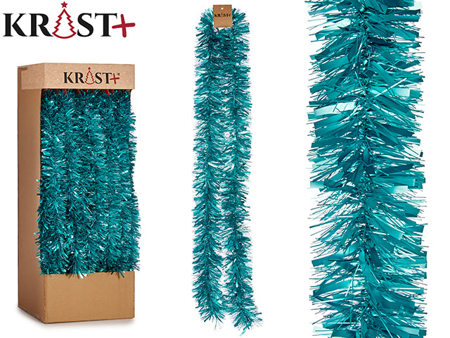 Krist - Guirlande 200x9cm - Metalisk Turkis Farve