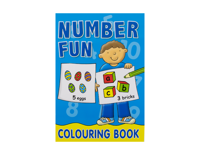 Number & Alphabet Fun - Farvebog - Dollarstore.dk