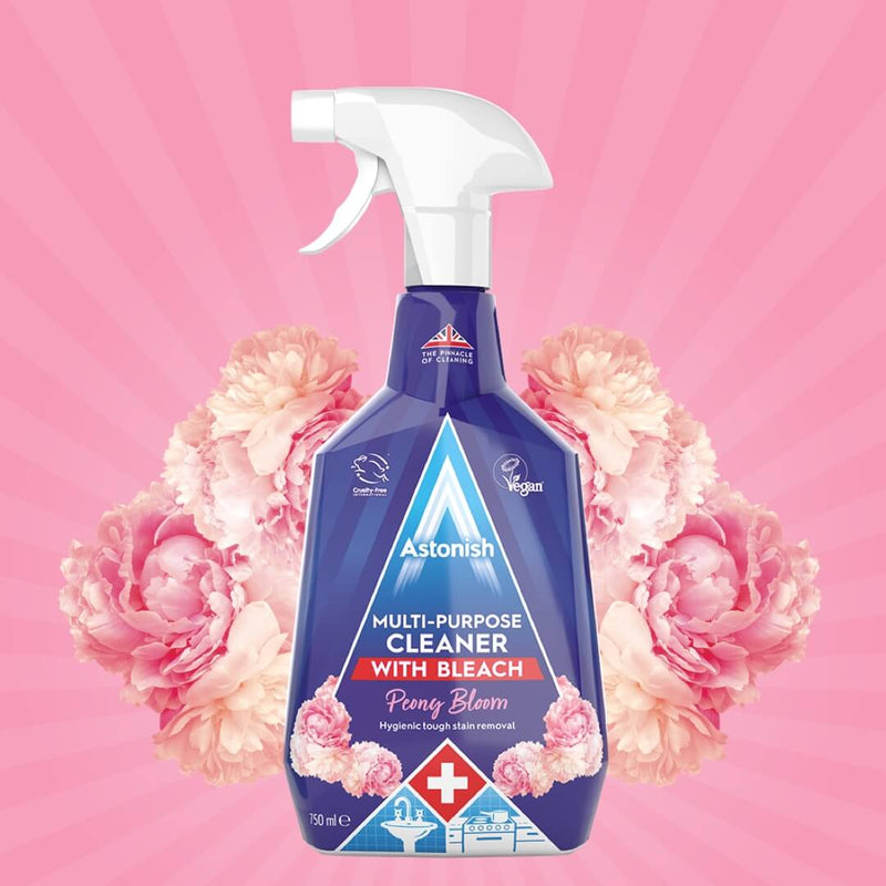 Astonish - Multi Purpose Cleaner Med Blegemiddel 750ml - Peony Bloom