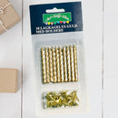 MKH - 10 Lagkagelys Med Holdere - Guld