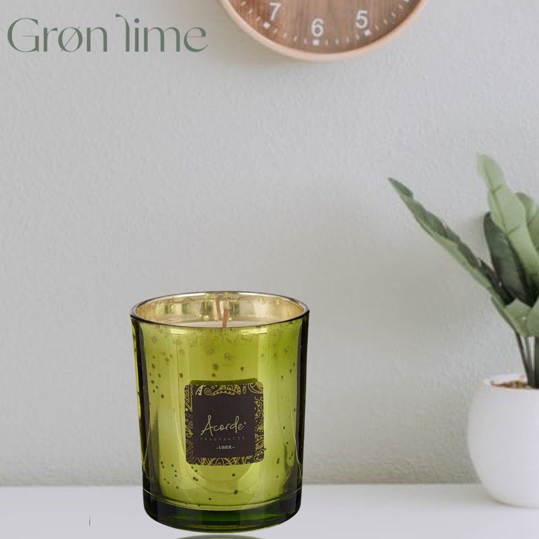 Acorde - 42timer Duftlys I Gaveæske, Ekstra Koncentreret Premium Design - Grøn Te & Lime