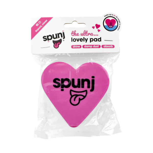 Spunj Svamp Med Ultra Sugeevne Hjerteform 9,5x9,5cm - Pink