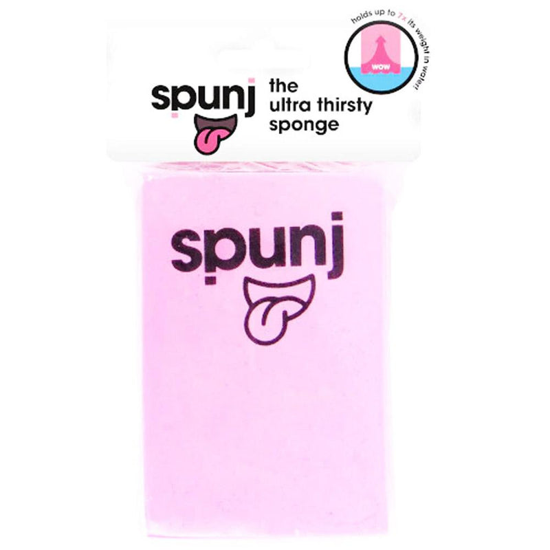Spunj - Ultra tørstig special svamp  12x8x2,5cm pink