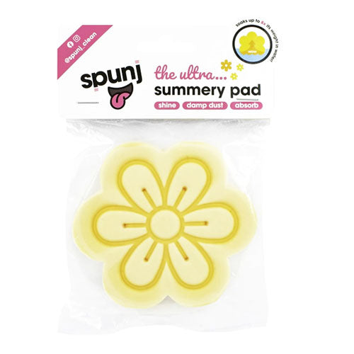 Spunj Svamp Med Ultra Sugeevne Flower 9,5x9,5x2,5cm - Gul