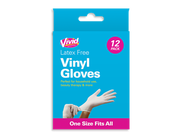 Vivid - Vinyl Handsker 12stk Universal Størrelse