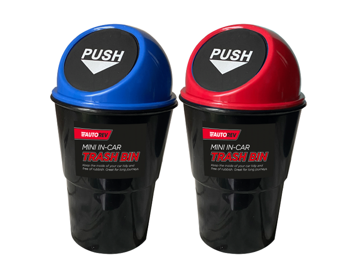 Autorev - Mini skraldespand. Bemærk, ved køb af denne vare så får du sendt en tilfældig farve.