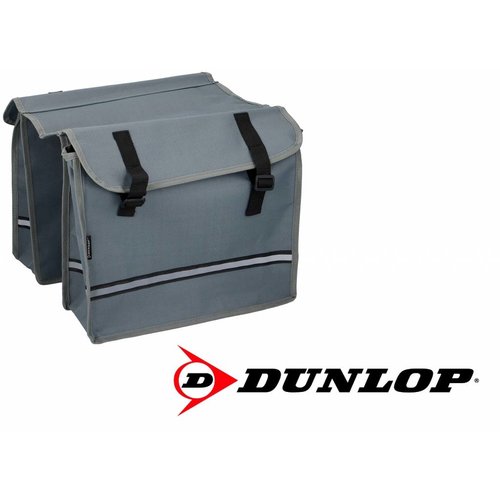 Dunlop - cykeltaske der måler 36x30x12cm med refleksstriber i vandtætstof, en rigtig klassikere & fås i flere farver