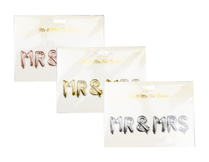 Mr & Mrs Folieballoner 34cm - Høje