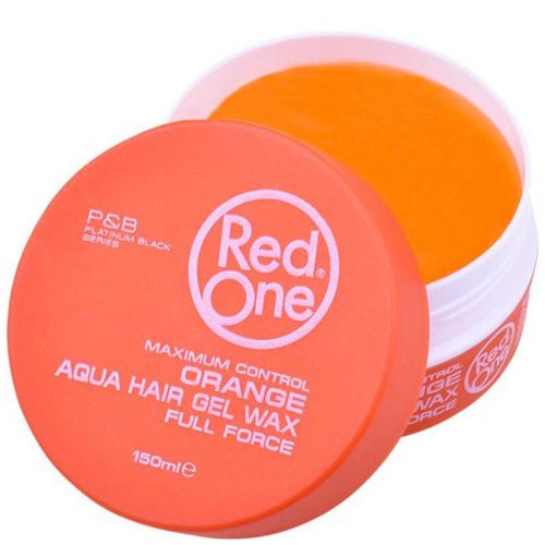 Red One - Orange aqua hair gel wax 150ml